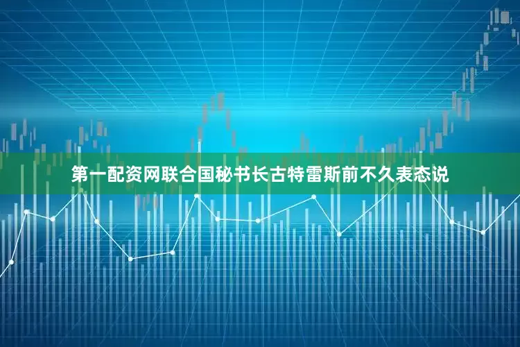 第一配资网联合国秘书长古特雷斯前不久表态说